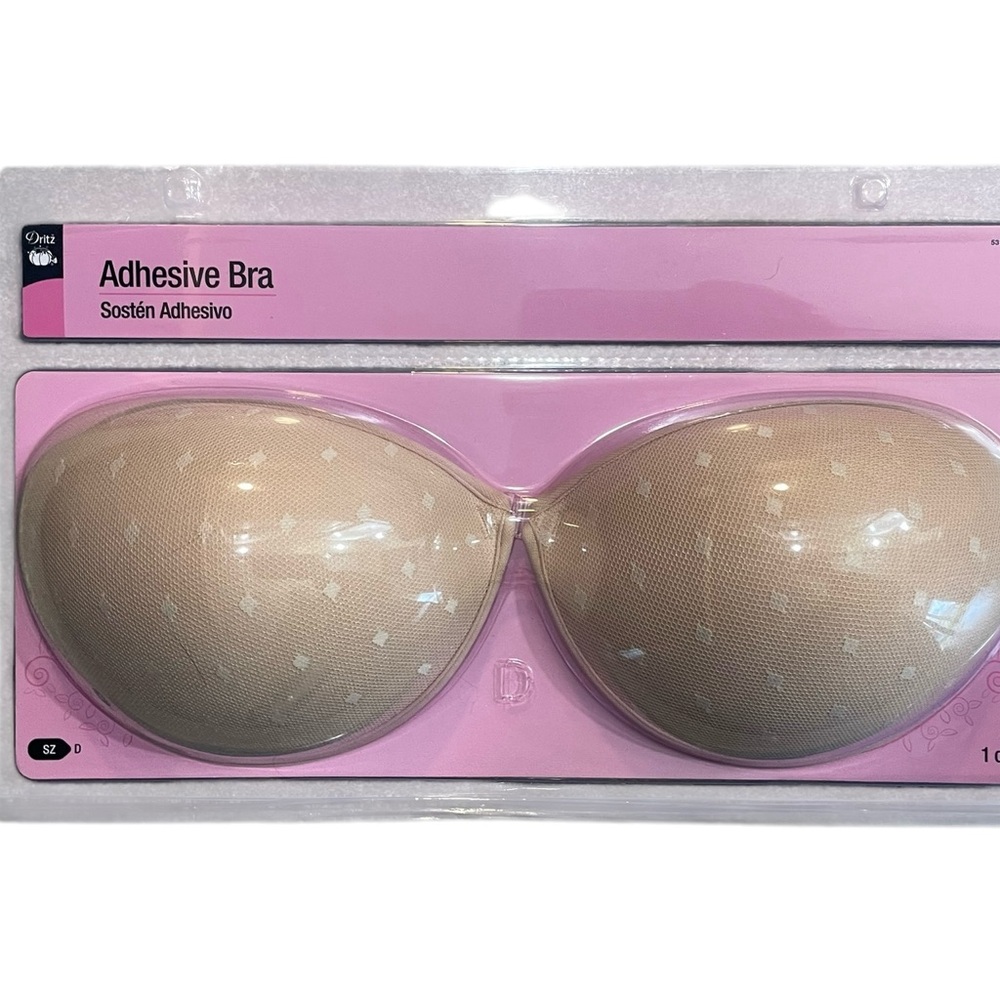 NEW Adhesive Bra Size D Nude Color Reusable Non Toxic Hypo-Allergenic